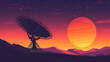 © ak159715 - Vector illustration of a satellite dish