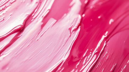 Closeup glossy pink lip gloss nail polish smudge paint texture cosmetic makeup beauty pattern background