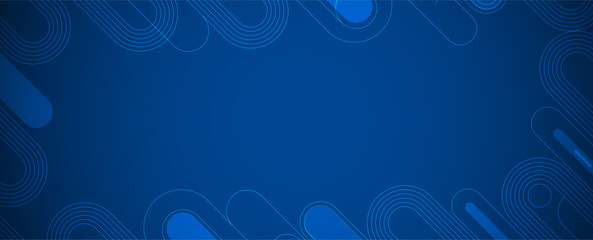 Abstract modern science and technology futuristic dark blue background. Handmade vector.