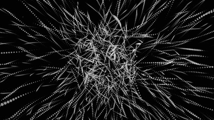 Wall Mural - fireworks background with white color lines.colorful small squares. futuristic backdrop, modern bann