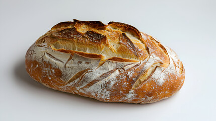 Assortment of baked bread on white background ,delicious breads and wheat isolated on white   background 