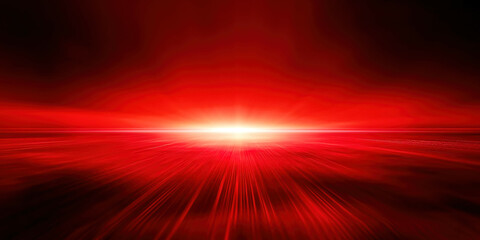Wall Mural - a red background with a bright sun in the middle