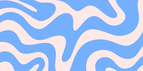 Aufkleber - Psychedelic trippy y2k retro background vector design. Groovy abstract hippie pattern. Cool geometric wave texture.