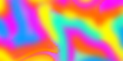 Poster - Vibrant Rainbow Gradient Vector Design. Abstract Colorful Blurry Background.
