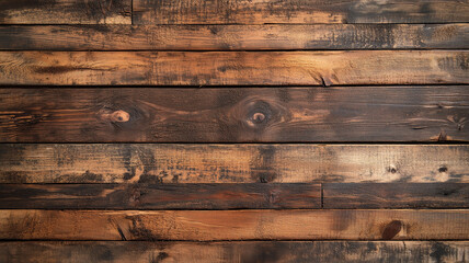 Wall Mural -  Old wooden tight planks background or texture. Wood seamless pattern.
