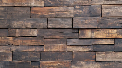 Wall Mural -  Old wooden tight planks background or texture. Wood seamless pattern.
