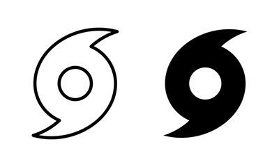 hurricane icon set