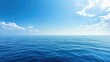 © ALIS ST - View of the European sea and a distant horizon, with clear space for copy in the open sky. No people, peaceful atmosphere