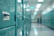 © A2Z AI  - Row of High School Lockers | Symbolising Student Life and School Culture