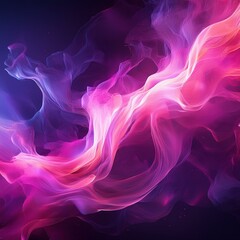 Wall Mural - this is an abstract background of glowing pink and purple smoke or gas
