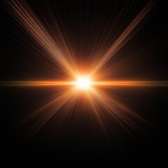Wall Mural - sunburst or overlay flare light transition effects sunlight lens flare light leaks on black backgrou