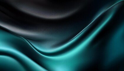 Wall Mural - black blue green abstract background gradient petrol color dark matte background with space for design toned fabric surface template empty