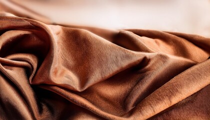 Wall Mural - a close up of a piece of fabric with a brownish color