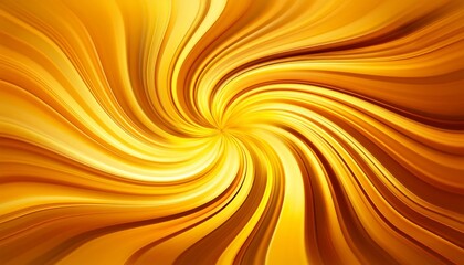 Wall Mural - bright and vibrant abstract swirl of golden and yellow hues radiating outward symbolizing warmth and positivity