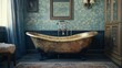 © Vlad - Vintage Bathtub. Luxurious Retro Bathe Experience in Antique Bathroom Setting