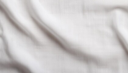 Wall Mural - soft white linen fabric texture with detailed weave and fine lines perfect for backgrounds or textil