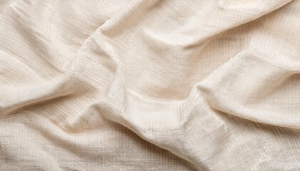 Wall Mural - crumpled light canvas texture background of burlap