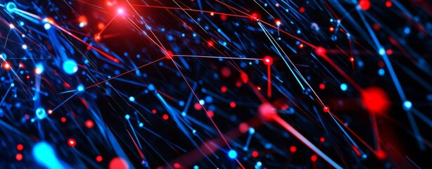 Aufkleber - Digital background for technical processes, neural networks, stock, data storage, digital presentation, scientific studies, and education.