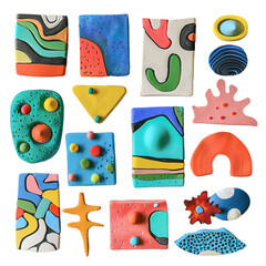 Wall Mural - set of buttons