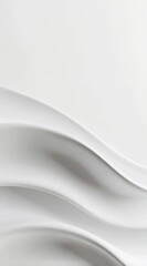 Aufkleber - Vertical video of Elegant and Serene Minimalist Design Abstract Patterns of Smooth, Flowing White Curves in Modern Background