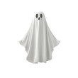 © Kin no Hikari - Cartoon ghost with a playful expression, white isolate background.