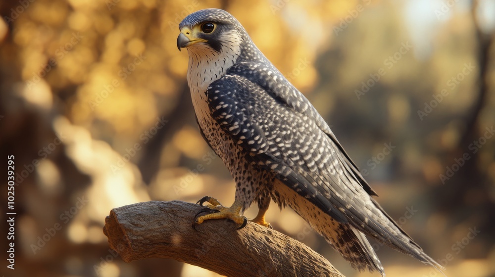 SharpEyed Falcon CloseUp of Majestic Feathered Predator