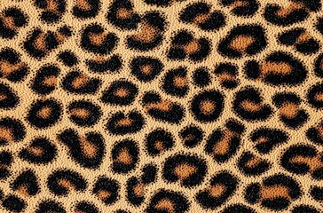 Wall Mural - abstract texture of leopard fur (skin) , isolated on white background, , copy space for text,