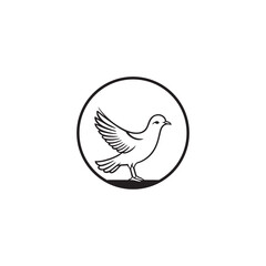 Wall Mural - Seagul bird logo icon vector