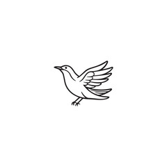 Wall Mural - Seagul bird logo icon vector