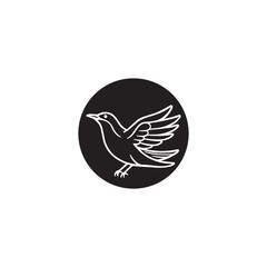 Wall Mural - Seagul bird logo icon vector