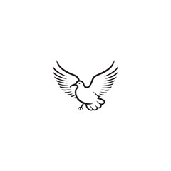 Wall Mural - Seagul bird logo icon vector