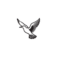 Wall Mural - Seagul bird logo icon vector