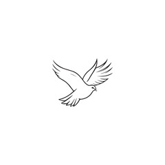 Wall Mural - Seagul bird logo icon vector