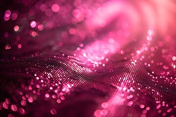 Canvas Print - Captivating Pink Sparkle: A Close-Up of Shimmering Textures