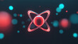 © Marketplace - Abstract digital representation of an atomic structure, featuring a central atom and orbiting electrons, set against a dynamic background.
