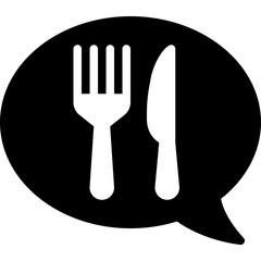 Sticker - ordering food for takeout or delivery solid or glyph icon