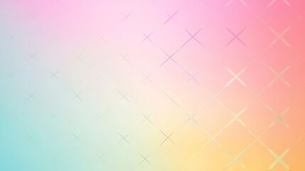 Wall Mural - a captivating blend of pastel hues creates a vibrant gradient background, adorned with a subtle cros