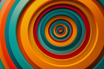 Wall Mural - A colorful circle with a rainbow of colors