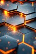 © Fotograf - A close-up shot of a computer keyboard with glowing lights, suitable for tech-related designs and projects