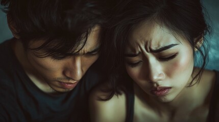 Poster - A couple examining their smartphone together