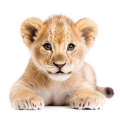 Canvas Print - Baby Lion Isolated