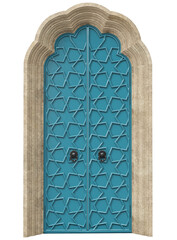 Canvas Print - Entrance classic doors for the house