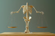 © Sebastian - A person's body depicted as a balance scale, symbolizing the importance of maintaining equilibrium in health. Concept of health.