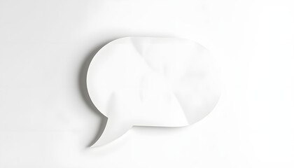 Wall Mural - png online communication speech bubble, paper craft collage art, transparent background isolated wit