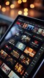 © spyrakot - Modern Streaming App Interface with Bold Thumbnails for TV Series and Movies