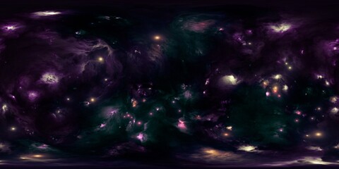 Wall Mural - deep space hdr panoramic texture for lighting