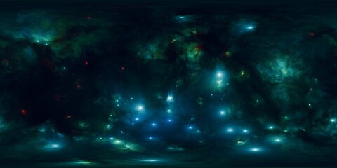 Wall Mural - photorealistic hdr nebula panorama for cgi and vfx