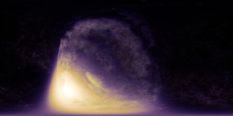 Wall Mural - hdr galaxy lighting map for photorealistic cgi