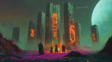 science fiction scene.