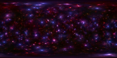 Wall Mural - spherical image of a colorful nebula for 3d lighting